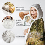 Custom Pet Lover Name & Photo Style Hooded Blanket