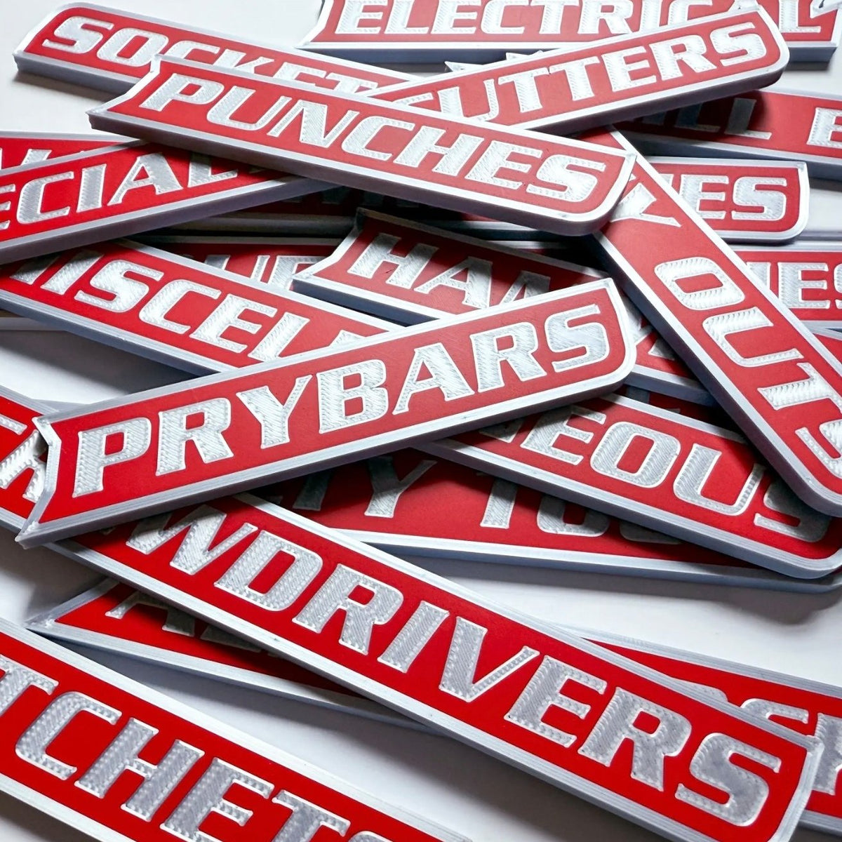 🌟12 Pack ofMagnetic Toolbox Labels🔩