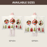 Winter Wonderland Custom Name Christmas Blanket Hooded