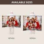 Custom Name Christmas Blanket Hooded of Family Love