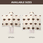 Custom Lovely Pet Photo Valentine Style Hooded Blanket