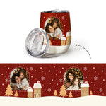 XMAS Custom Photo Wine Tumbler