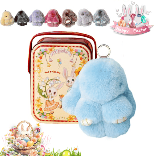 🏆Only $9.99Last Day Promotion! 🐰 Handmade Soft Bunny Charms