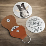 Personalized Pet Memorial Keychain with Custom Pet Photo & Angel Wings