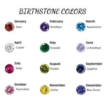 Personalized Baby Bracelets with Name Birthstone, 18k Gold Plated, Adjustable Length, Unique Birthday Gifts for Infant Girls Boys