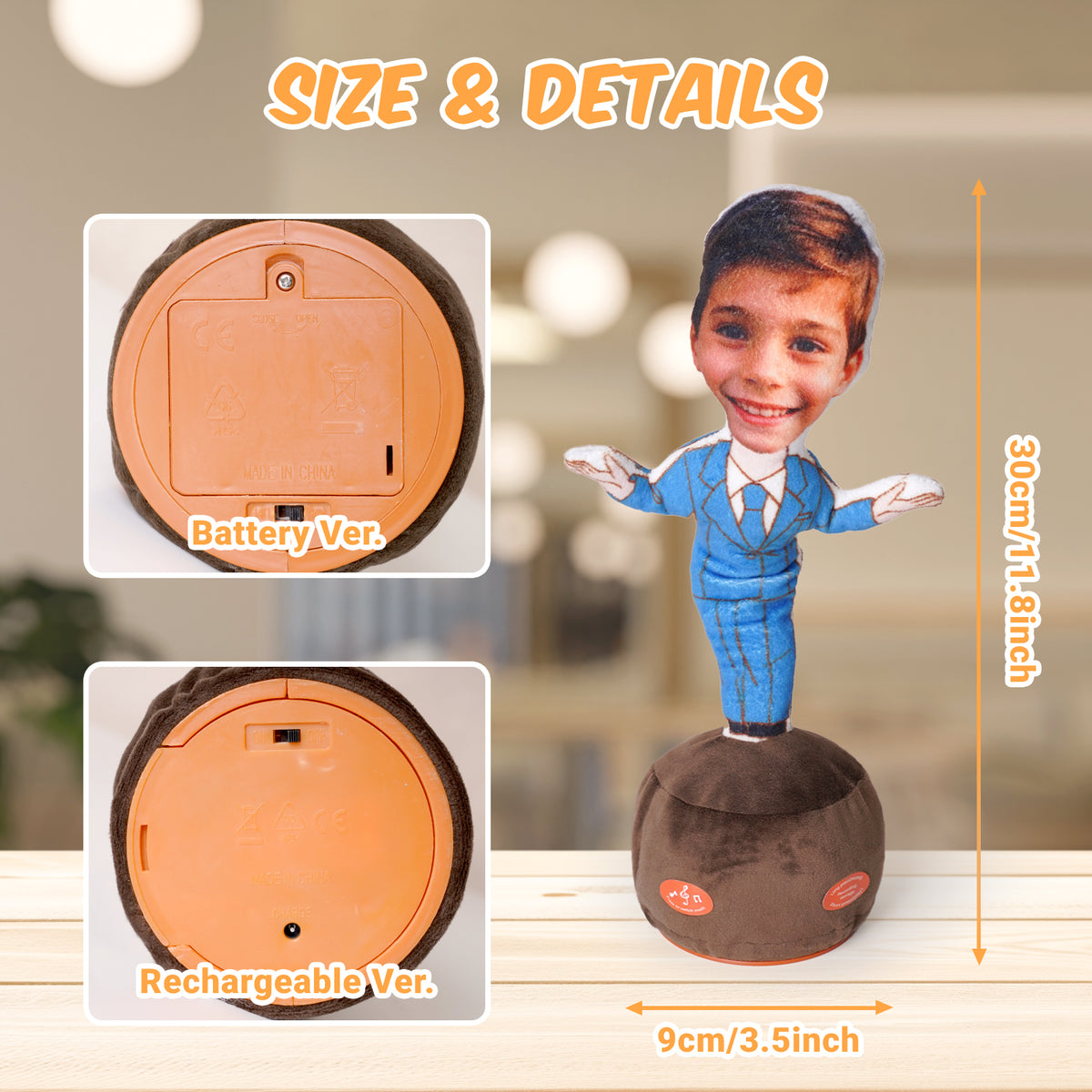 Personalized Interactive Dancing Doll: Talks, Sings, Repeats—Ideal Toy for Toddlers
