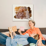 Made especially for Mother's Day, your photo on premium canvas with an expertly handcrafted pine frame.