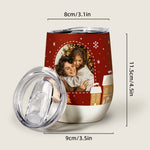 XMAS Custom Photo Wine Tumbler