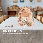 Wooden Capybara Piggy Banks for Kids