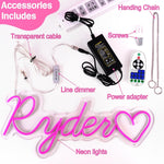 Custom LED Neon Signs for Wall Decor, 12 Colors w/Remote