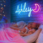 Custom LED Neon Signs for Wall Decor, 12 Colors w/Remote