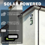 9-Inch Waterproof LED Solar Lighted House Numbers for Outside