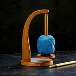 Magnetic Wooden Rotating Yarn Holder - Ideal for Knitting & Crochet. Stable Organizer, Perfect Gift for Mom, Knitters & Crocheters