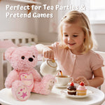 Starlight Teddy Bear 14” - Brown Short Fur - Personalized Gift