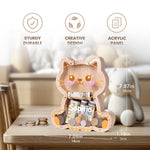 Wooden sitting cat Piggy Banks for Kids