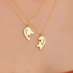 Personalized Puzzle Heart Necklace