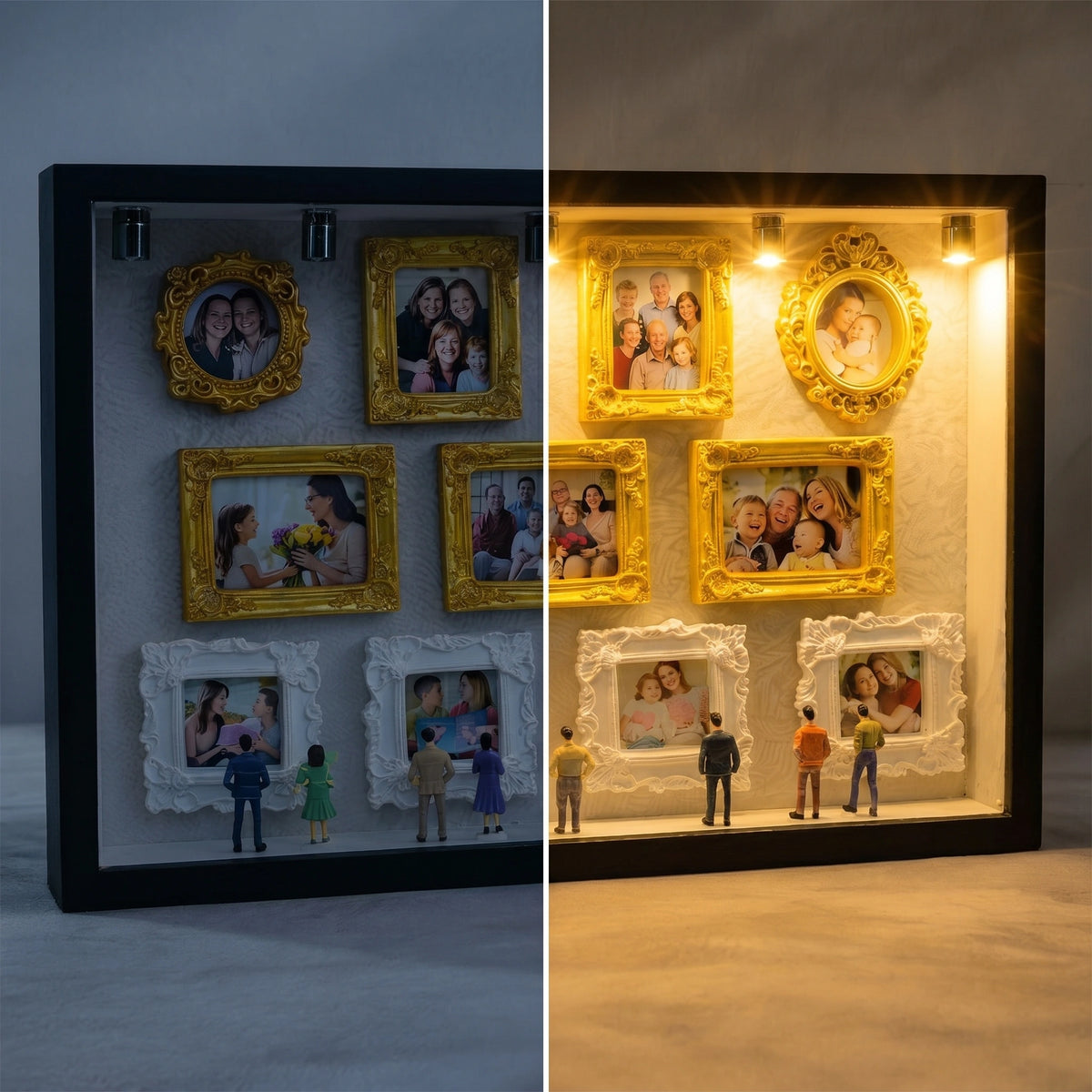 Marco del Museo de Nosotros, regalo personalizado para parejas, lindos regalos en miniatura para museos, regalo significativo, regalo de aniversario para San Valentín. 