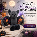 Personalized Halloween Bat Bear Plush 🦇🧸