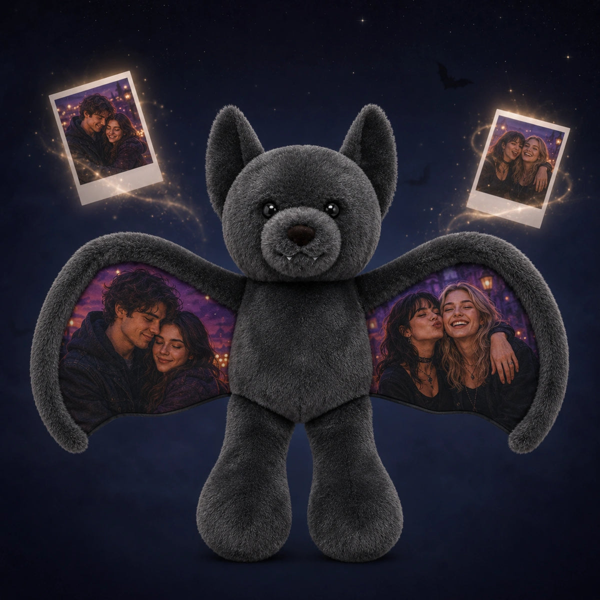 Personalized Halloween Bat Bear Plush 🦇🧸