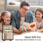 Wood Sign, Personalized Light Saber Plaque with 1-6 Names, Unique Fathers Gifts for Dad from Daughter Son Wife, I Am Their Father, Grandpa, Daddy Dad Birthday Gift