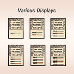 Wood Sign, Personalized Light Saber Plaque with 1-6 Names, Unique Fathers Gifts for Dad from Daughter Son Wife, I Am Their Father, Grandpa, Daddy Dad Birthday Gift