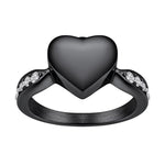 Personalized Name Date Memorial Heart Urn Ring