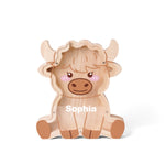 Wooden Cow Piggy Banks for Kids