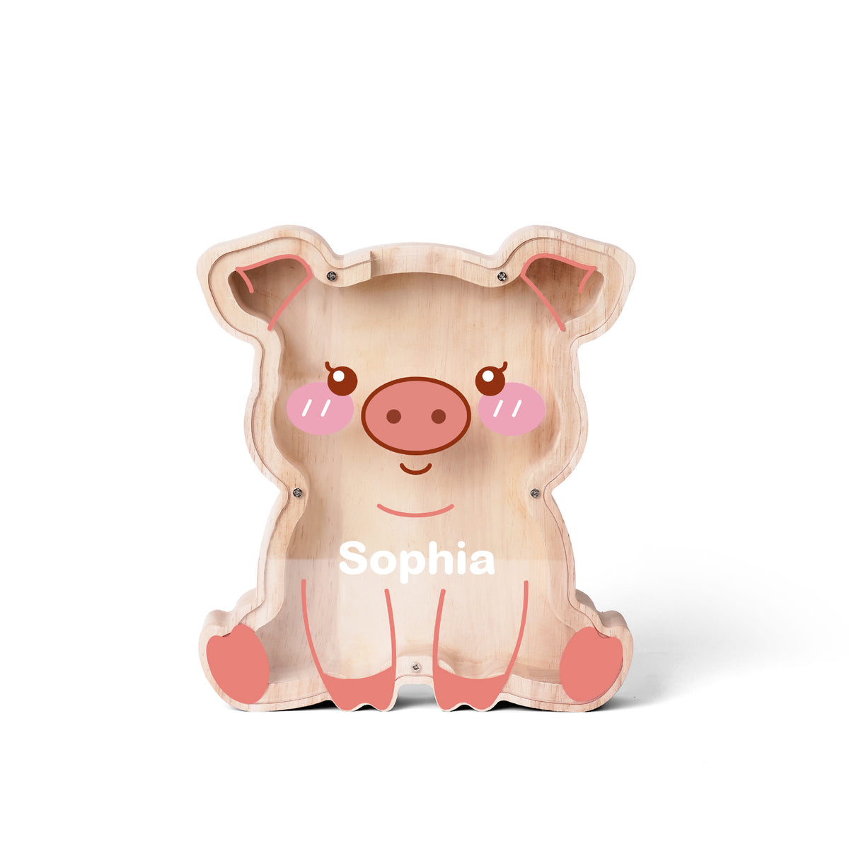 Wooden Piggy Banks for Kids