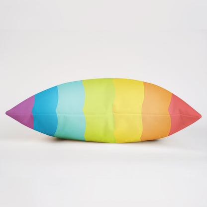 Rainbow Pillow with Customized Pet Pattern and Name