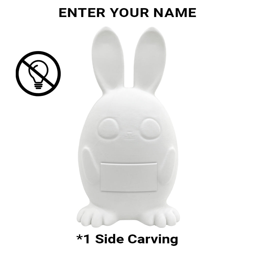 DIY Bunny Lamp Kit for Kids - Personalize with LED Name. Great for Easter Baskets, Birthdays. Includes Art Supplies. A Realistic, Handmade Bunny Toy Gift for Boys & Girls.