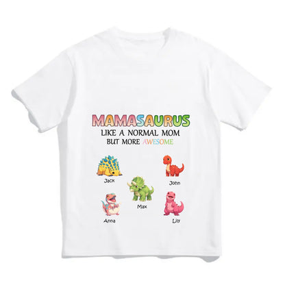 Customized T-shirt with Baby Dinasour Pattern and Name