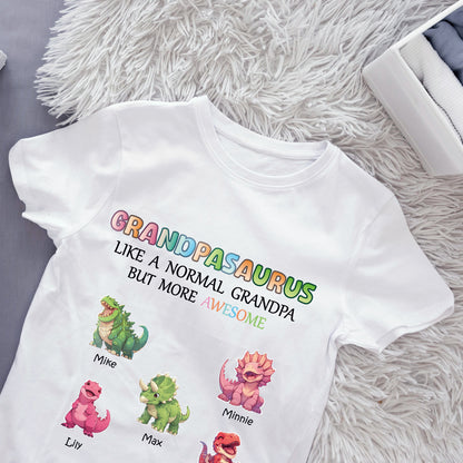 Customized T-shirt with Baby Dinasour Pattern and Name