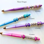 Custom Name Beaded Pens for Gifts Pens with a Personal Touch
