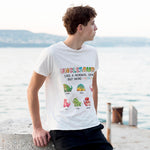Customized T-shirt with Baby Dinasour Pattern and Name